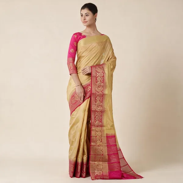Self_Design_Kanjivaram_Art_Silk_Saree