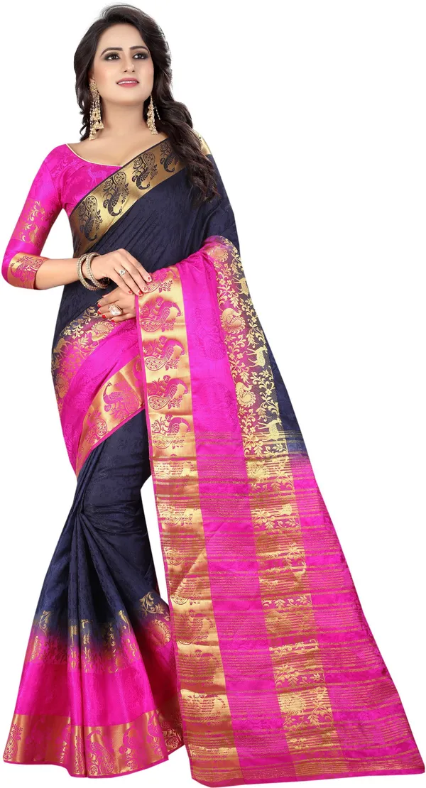 Saarah_Self_Design_Kanjivaram_Art_Silk_Saree
