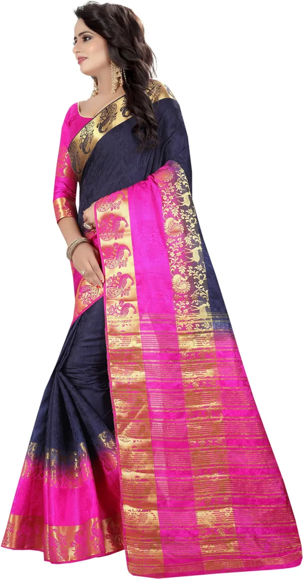 Saarah_Self_Design_Kanjivaram_Art_Silk_Saree