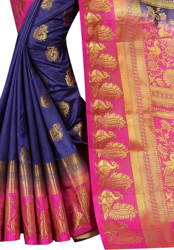 Saarah_Self_Design_Kanjivaram_Art_Silk_Saree