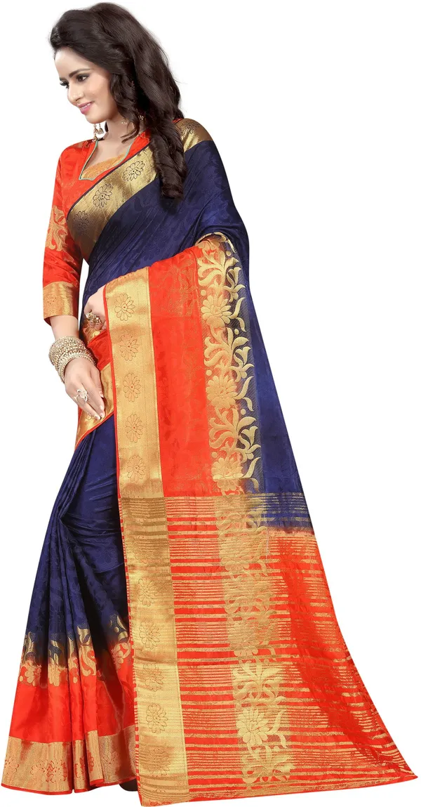 Saarah_Self_Design_Kanjivaram_Art_Silk_Saree