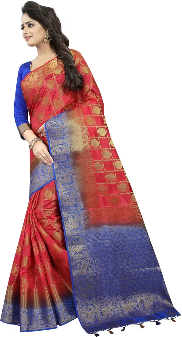 Saarah_Self_Design_Kanjivaram_Art_Silk_Saree