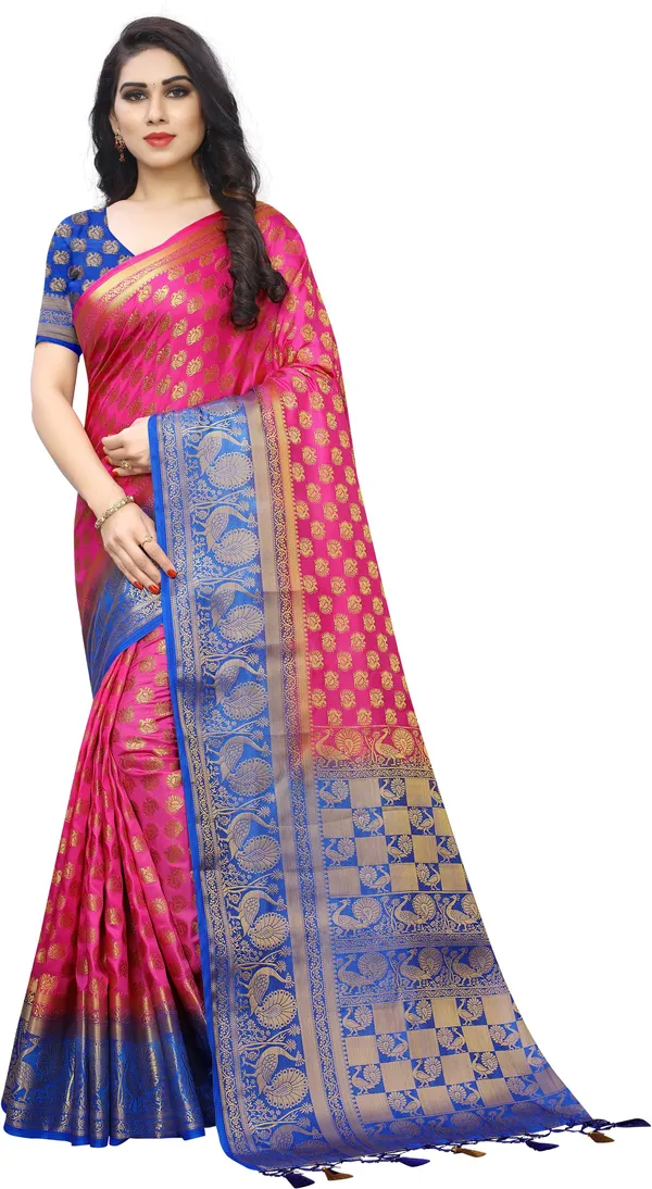 Saarah_Self_Design_Kanjivaram_Art_Silk_Saree