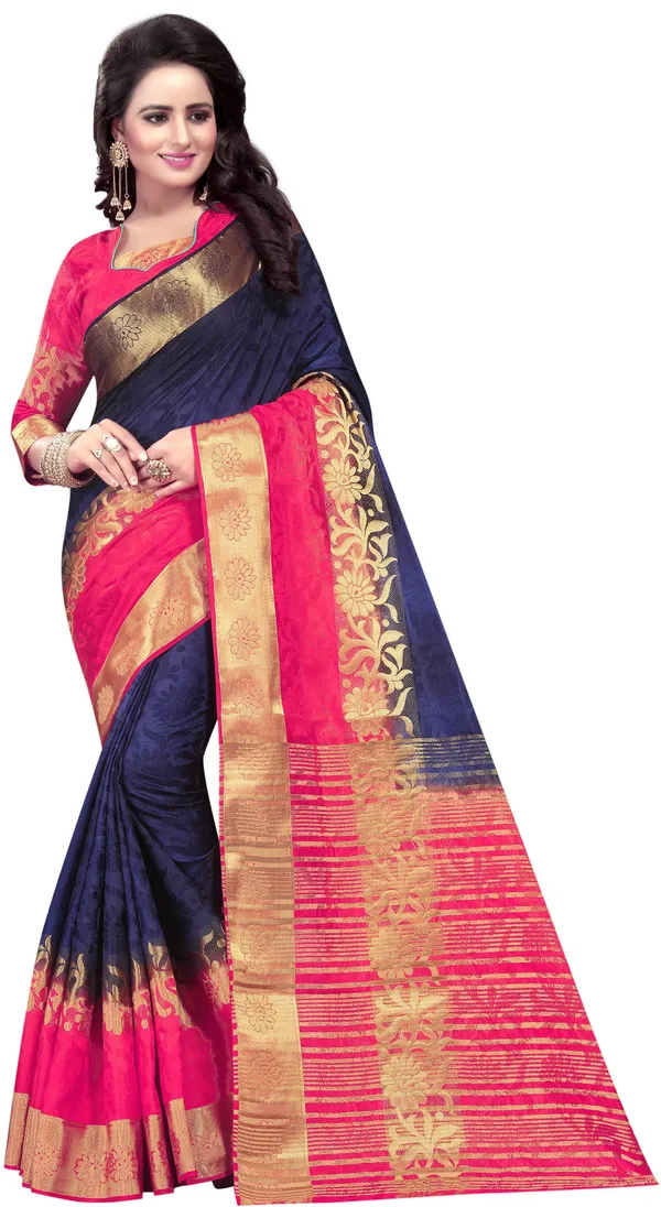Saarah_Self_Design_Kanjivaram_Art_Silk_Saree