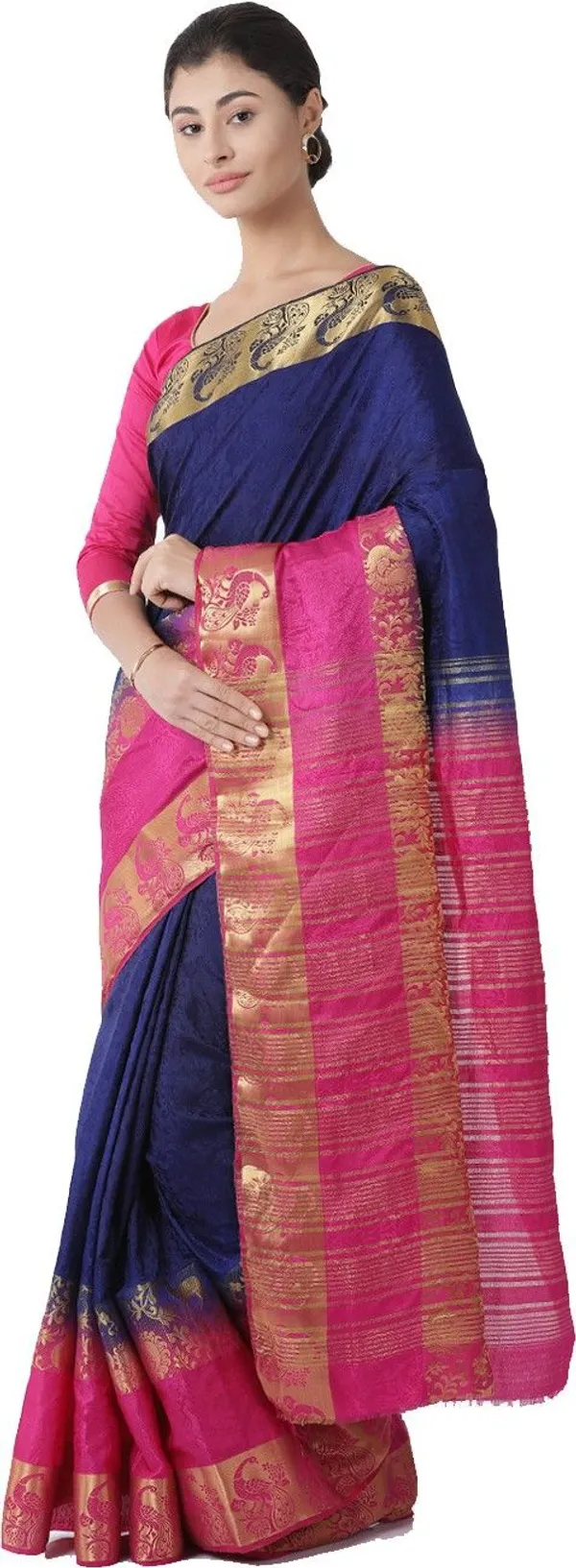 Saarah_Self_Design_Kanjivaram_Art_Silk_Saree