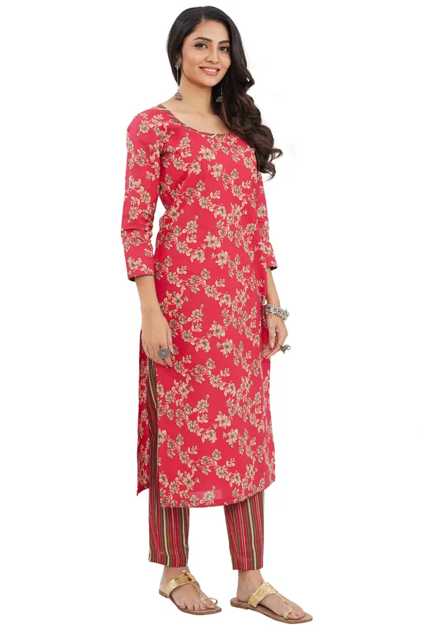 Saarah_Printed_Kurta,_Trouser/Pant_&_Dupatta_Set