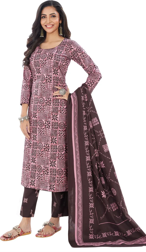 Saarah_Printed_Kurta,_Trouser/Pant_&_Dupatta_Set