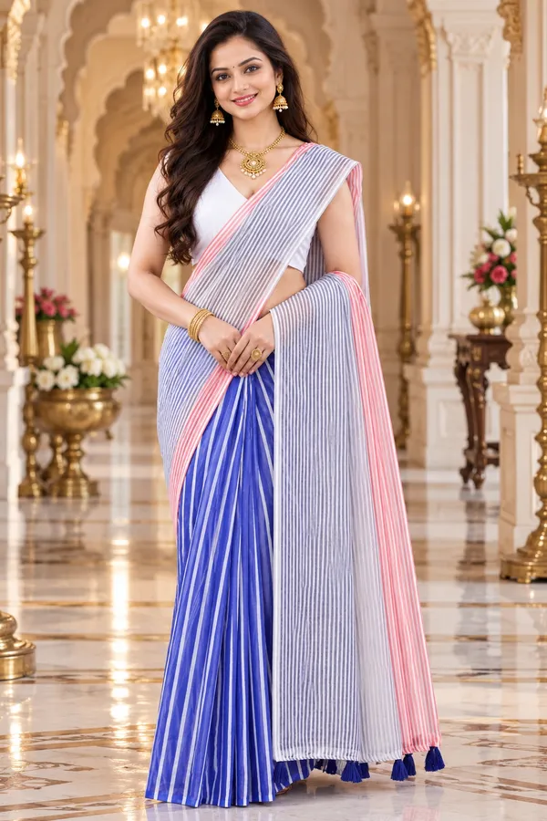 Saarah_Pure_Linen_Saree