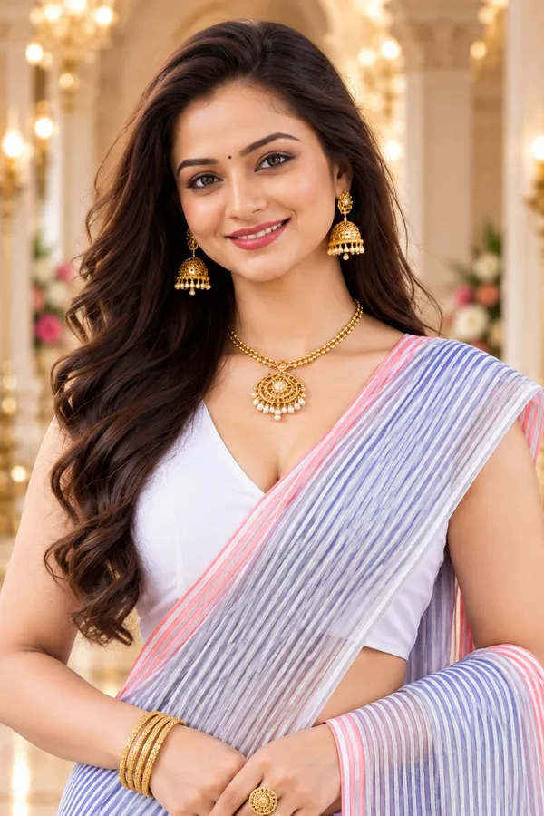 Saarah_Pure_Linen_Saree