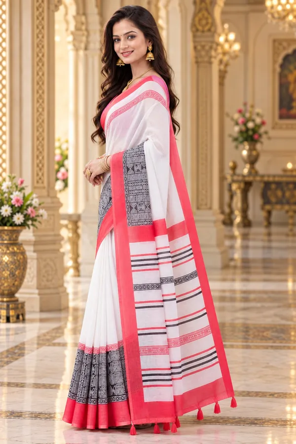 Saarah_Pure_Linen_Saree