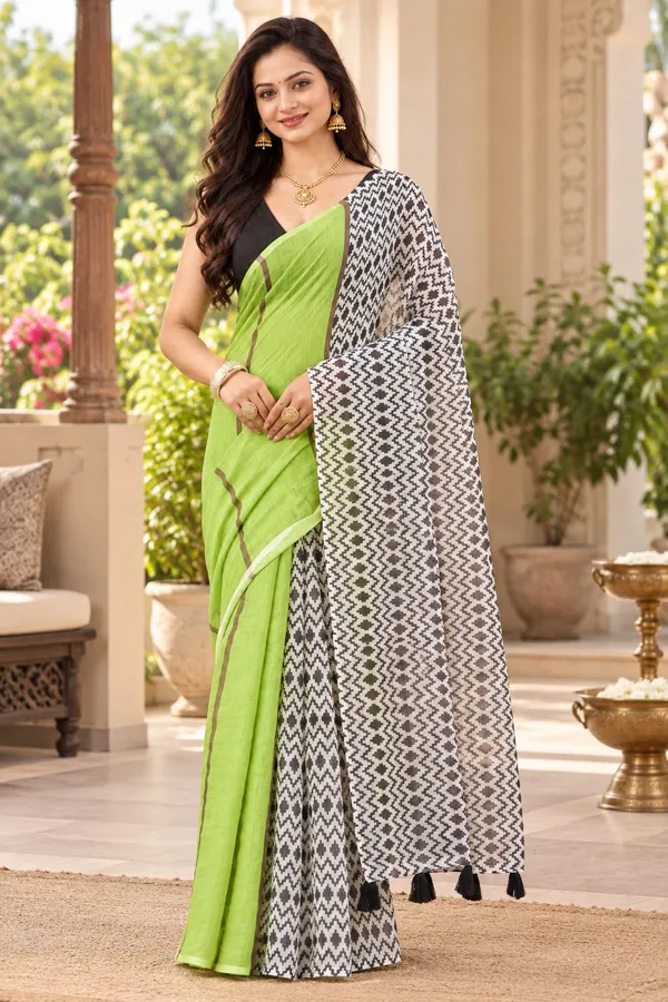 Saarah_Pure_Linen_Saree