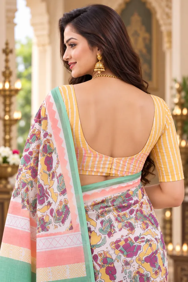 Saarah_Pure_Linen_Saree