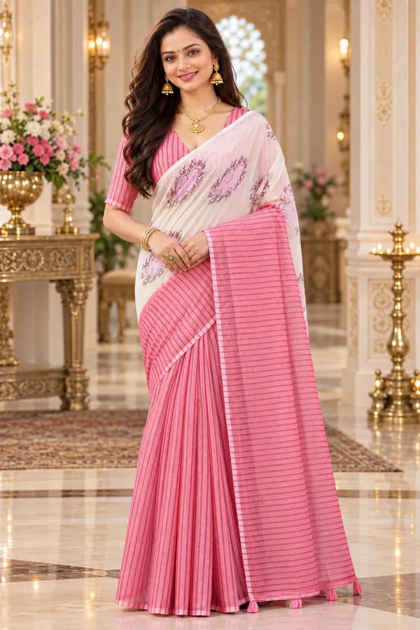 Saarah_Pure_Linen_Saree