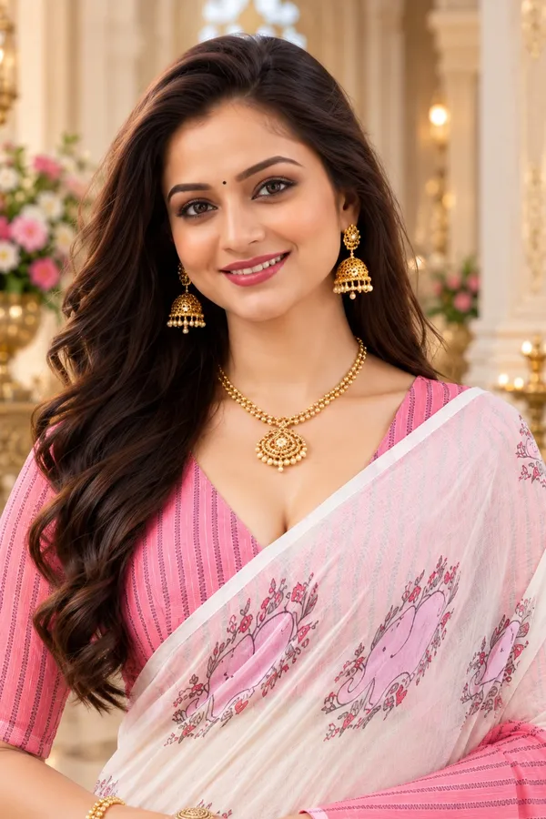 Saarah_Pure_Linen_Saree
