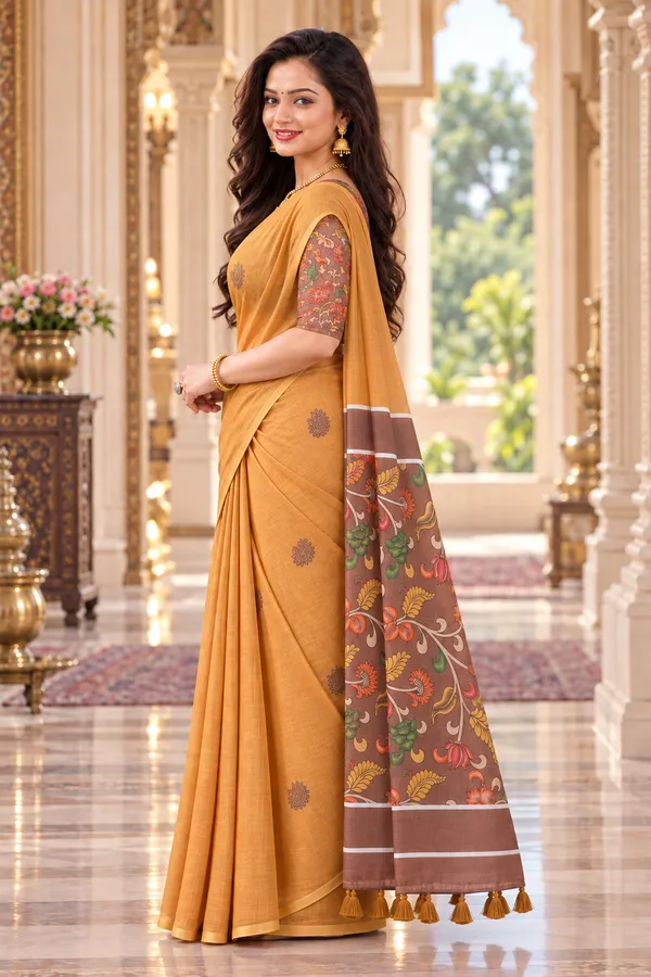 Saarah_Pure_Linen_Saree