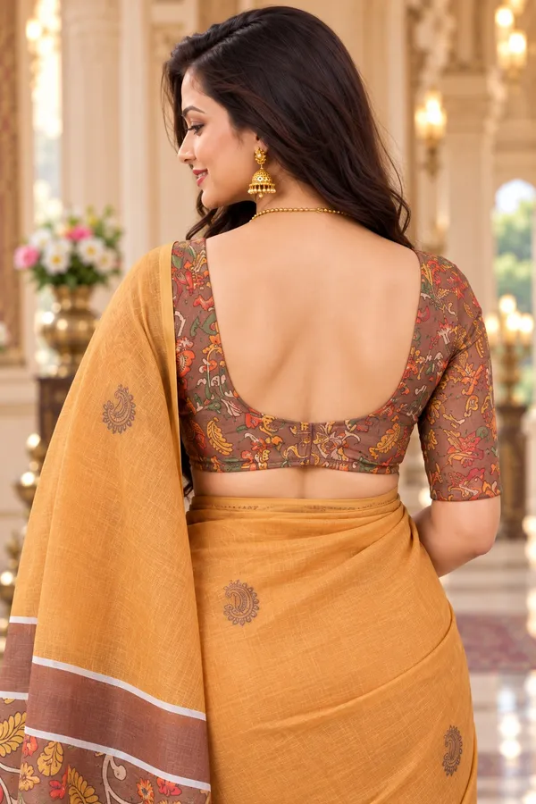 Saarah_Pure_Linen_Saree