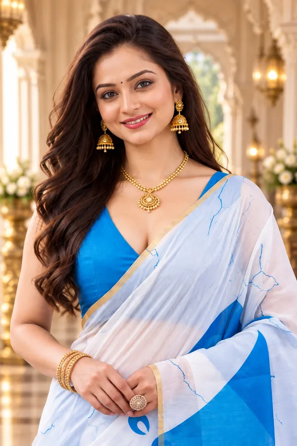 Saarah_Pure_Linen_Saree