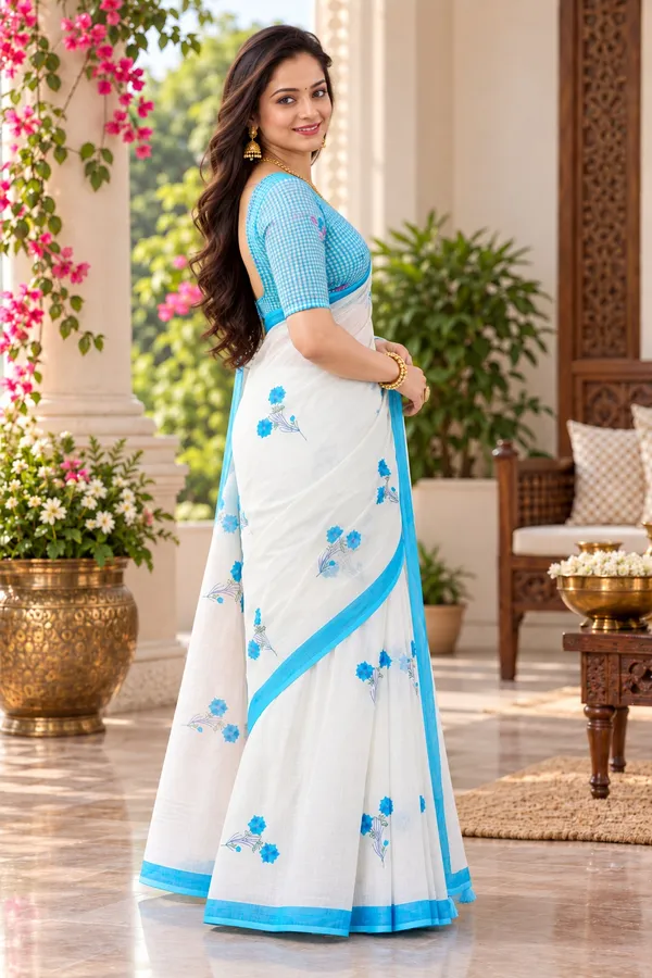 Saarah_Pure_Linen_Saree