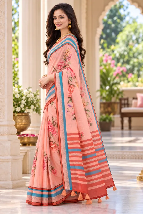 Saarah_Pure_Linen_Saree
