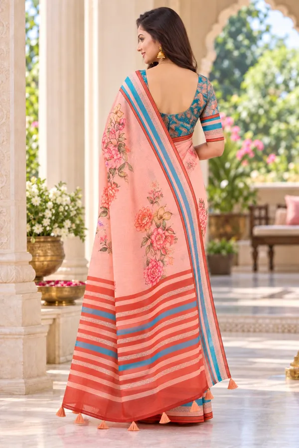 Saarah_Pure_Linen_Saree
