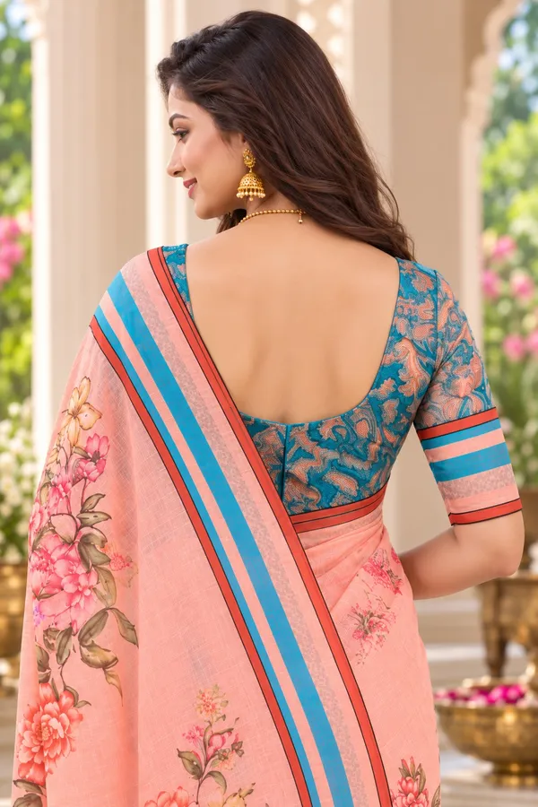 Saarah_Pure_Linen_Saree