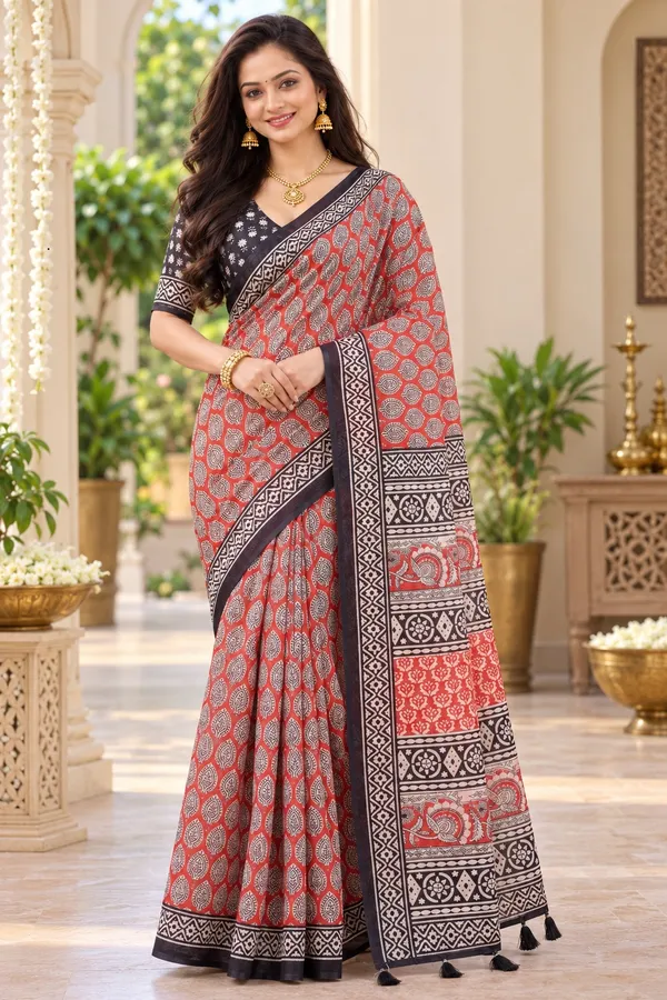 Saarah_Pure_Linen_Saree