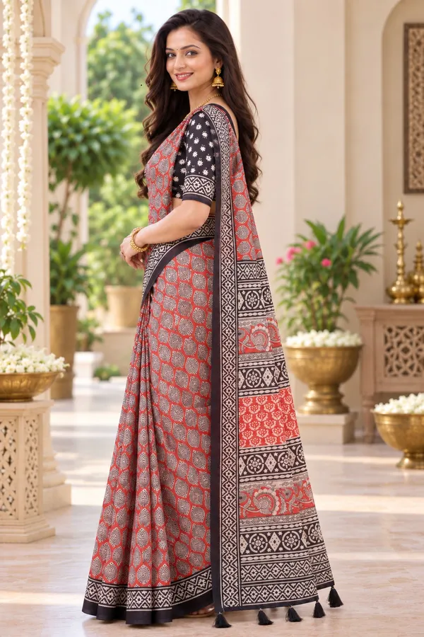 Saarah_Pure_Linen_Saree