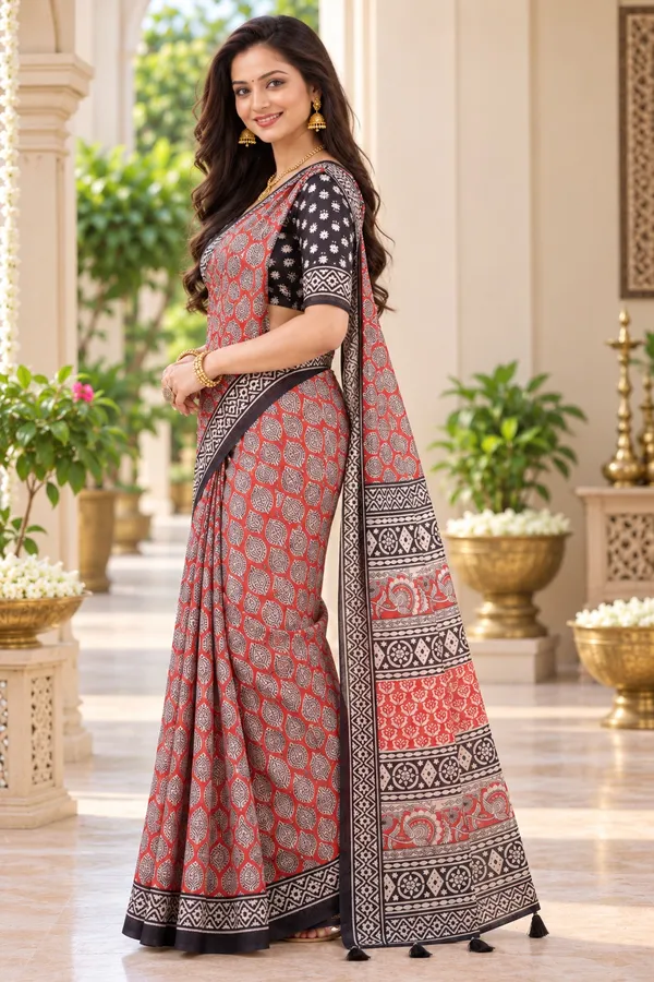 Saarah_Pure_Linen_Saree