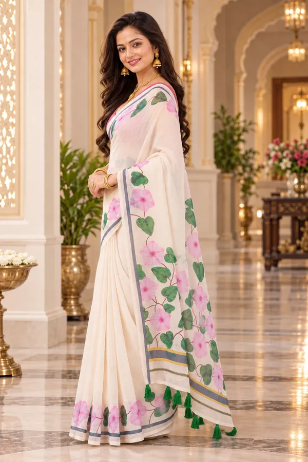 Saarah_Pure_Linen_Saree