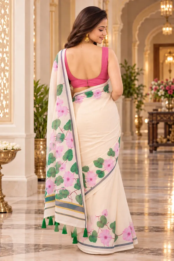 Saarah_Pure_Linen_Saree