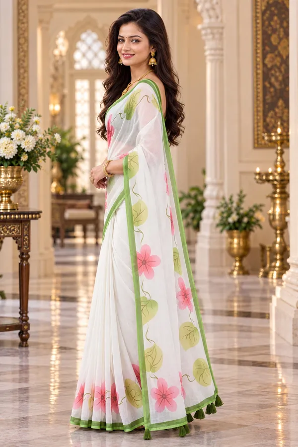 Saarah_Pure_Linen_Saree