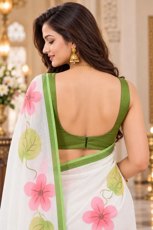 Saarah_Pure_Linen_Saree