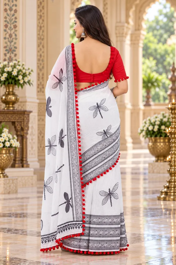 Saarah_Pure_Linen_Saree