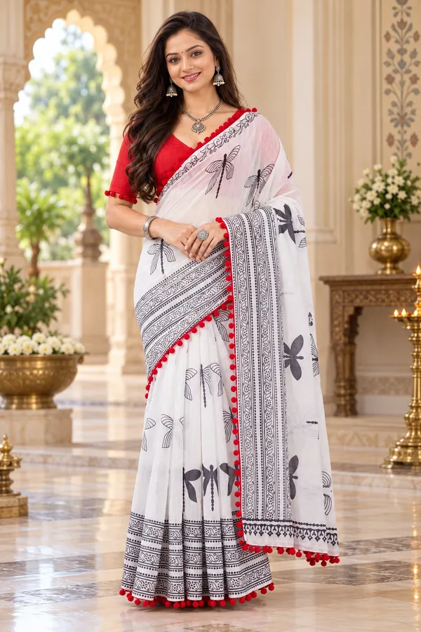 Saarah_Pure_Linen_Saree