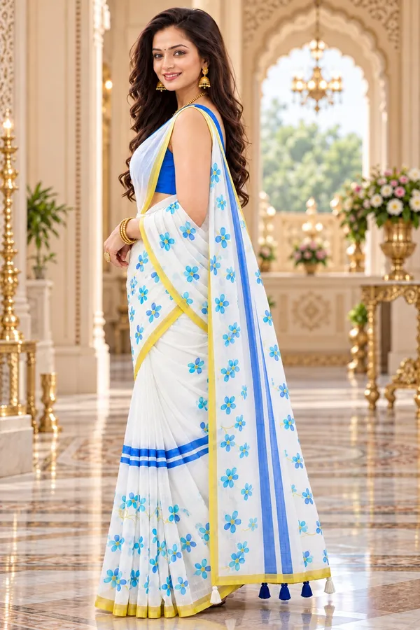 Saarah_Pure_Linen_Saree