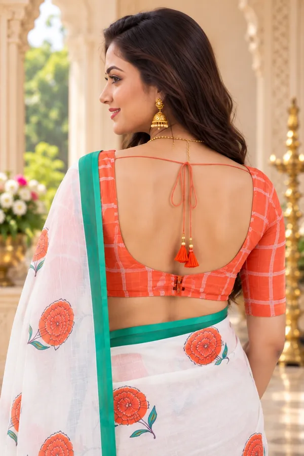 Saarah_Pure_Linen_Saree
