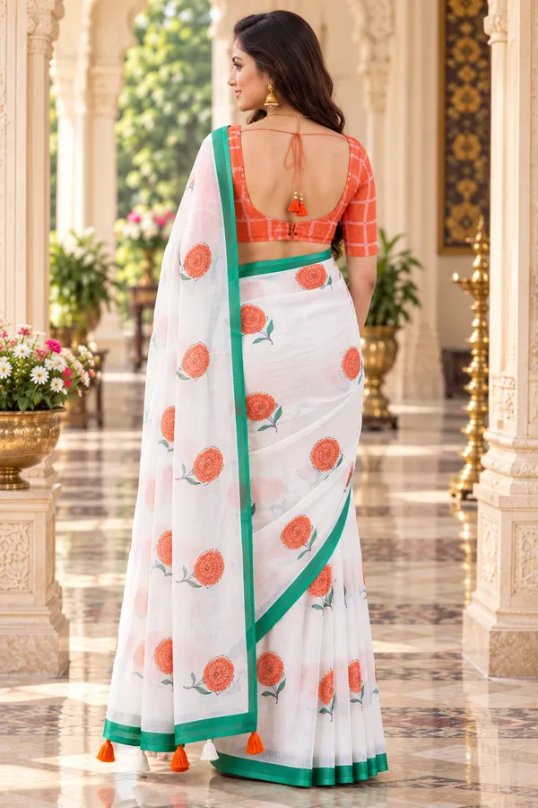 Saarah_Pure_Linen_Saree
