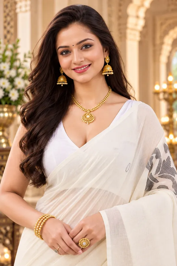 Saarah_Pure_Linen_Saree