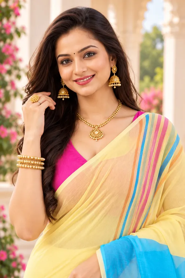 Saarah_Pure_Linen_Saree