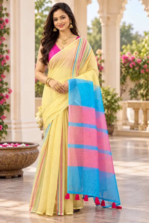 Saarah_Pure_Linen_Saree