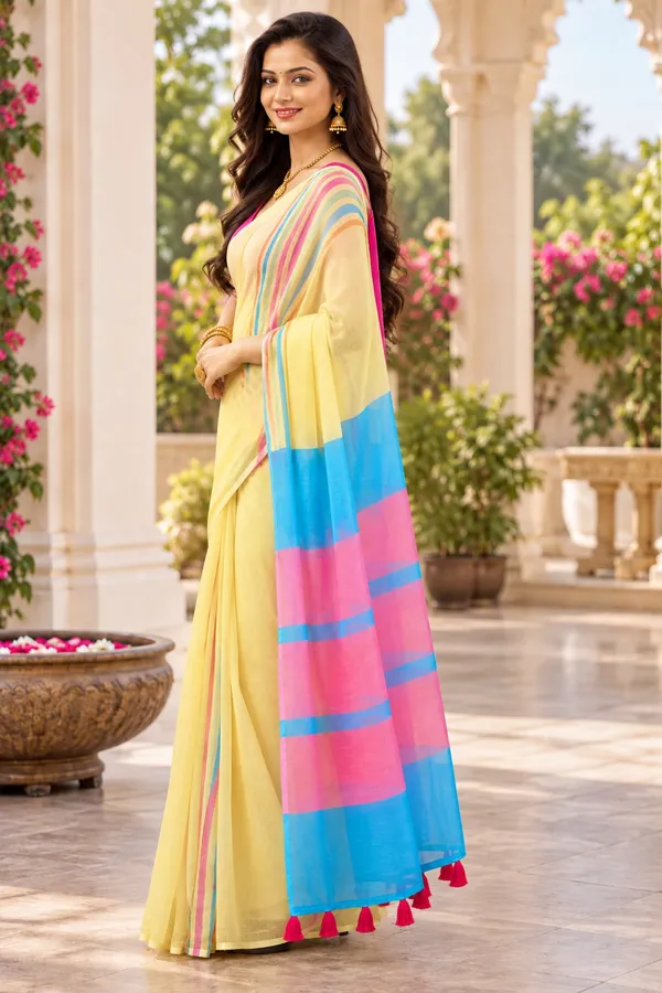 Saarah_Pure_Linen_Saree