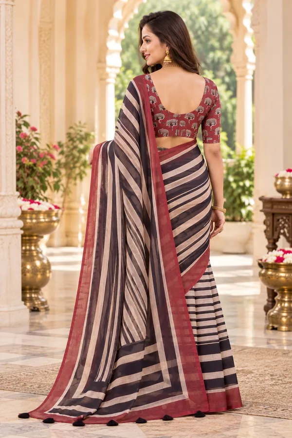 Saarah_Pure_Linen_Saree