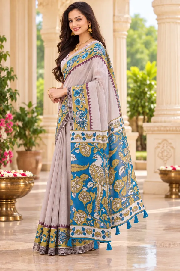 Saarah_Pure_Linen_Saree