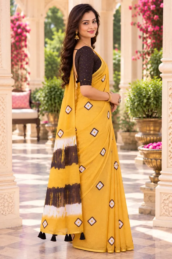 Saarah_Pure_Linen_Saree