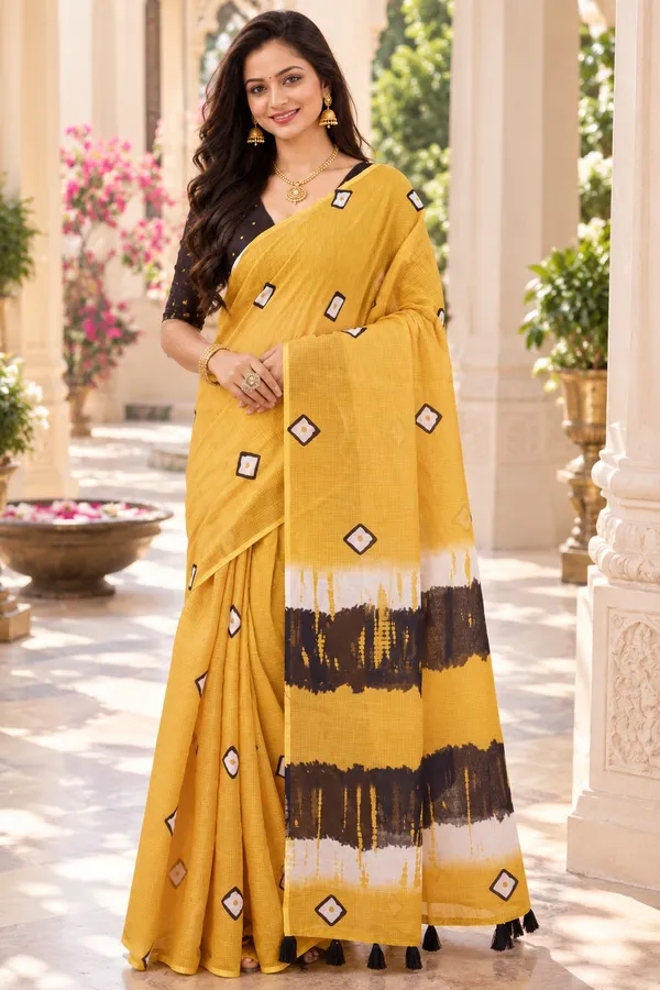 Saarah_Pure_Linen_Saree