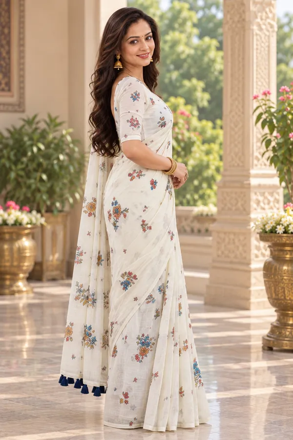 Saarah_Pure_Linen_Saree