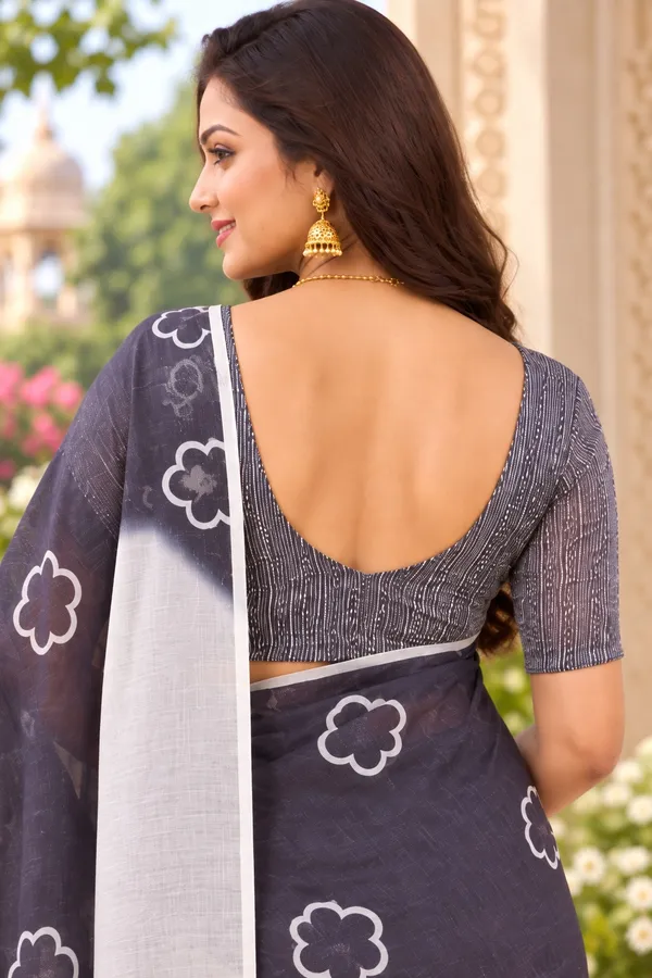 Saarah_Pure_Linen_Saree