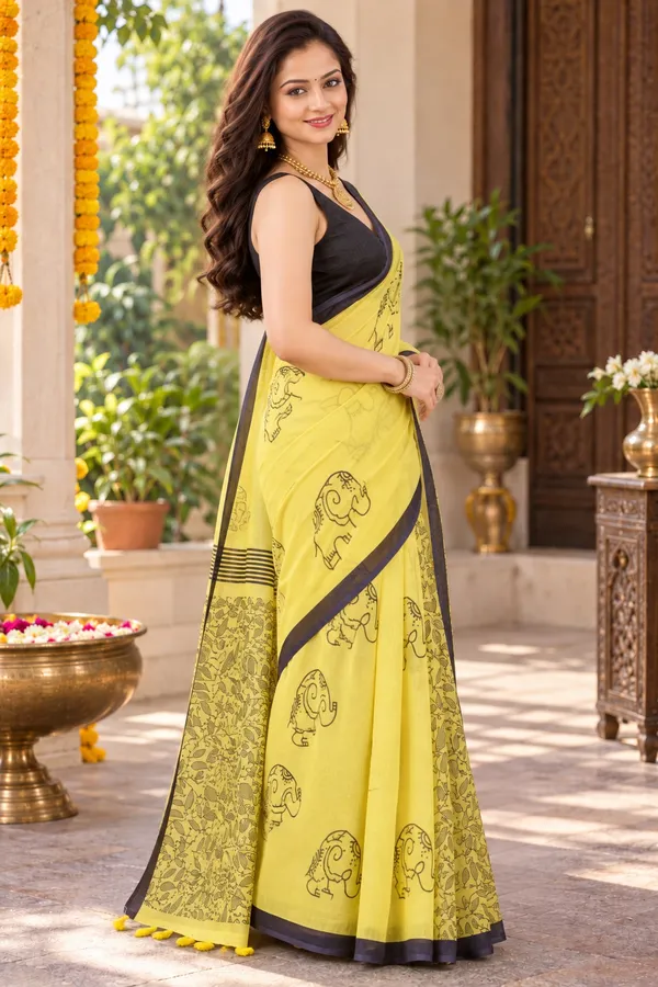 Saarah_Pure_Linen_Saree