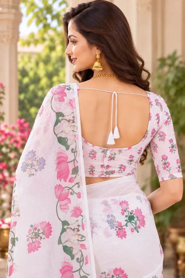 Saarah_Pure_Linen_Saree