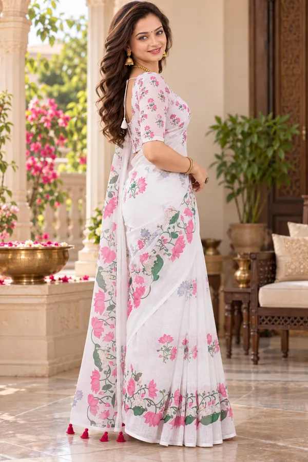 Saarah_Pure_Linen_Saree